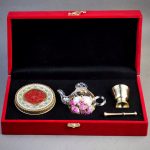 پک کادویی مخمل ( قوری و خاتم )