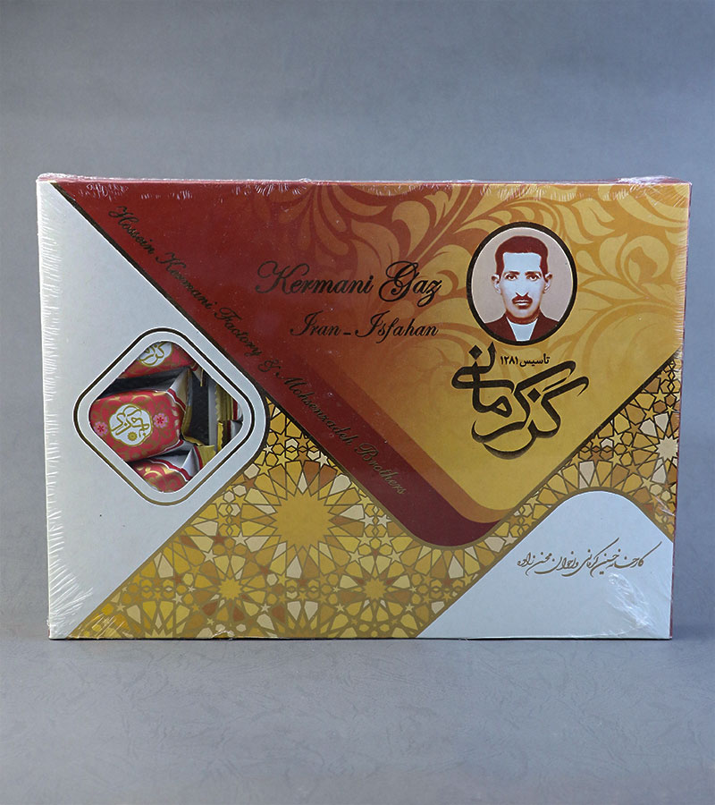 گز قهوه ای کرمانی ( 18٪ مغز بادوم )